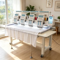 Machine à broder professionnelle à tête unique, 12 aiguilles, pour broderie rapide multicolore