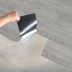 Baldosa de vinilo de lujo autoadhesiva 2,0 MM-3,0 MM de espesor impermeable ignífugo gris roble grano de madera PVC LVT suelo interior chino - Product Image 1