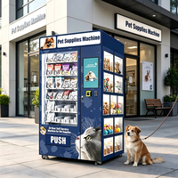 Máquina Expendedora de Snacks para Mascotas con Logotipo Personalizado, Múltiples Ranuras, Suministros Diarios para Mascotas, Equipo de Venta Automática 24h