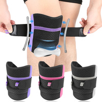 Genouillère pour hommes en nylon respirant avec support à ressorts, réglable, pour la rotule, équipement de protection sportif chauffant pour la course et le cyclisme