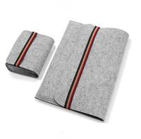 Vente en gros de housses pour ordinateur portable en feutre de 15 pouces, 15,4 pouces, 13,3 pouces, taille personnalisée, avec poche pour accessoires