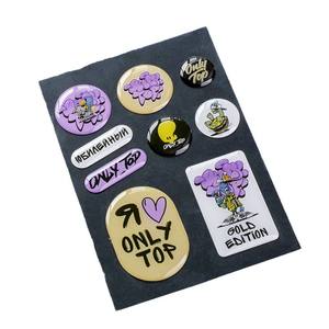 Autocollant adhésif créatif en cristal transparent UV personnalisable pour téléphone portable, autocollant adhésif de dessin animé DIY - Product Image 3