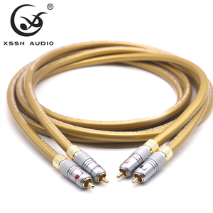 Câble d'interconnexion audio RCA YIVO XSSH OFC, cordon audio HIFI 2RCA pour amplificateur, lecteur <span class=keywords><strong>CD</strong></span>, DAC, tourne-disque - Product Image 1