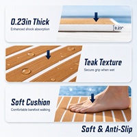 Tapis de sol de bateau personnalisé en mousse EVA, antidérapant, auto-adhésif, effet teck, pour yacht, camping-car, glacière, kayak, accessoires de jet ski