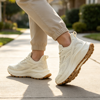 Chaussures de marche en caoutchouc à semelle épaisse personnalisées de haute qualité, style OEM ODM, respirantes et confortables, baskets décontractées pour hommes