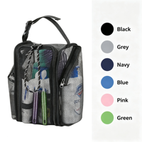 Organisateur de Douche à Séchage Rapide, Sac de Bain Portable, Panier de Douche en Maille, Organisateur de Toilette, Sac de Douche Suspendu