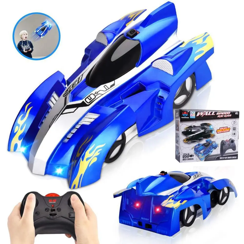 Wireless Remote Control Electric Drift Race Anti Gravity 360 Rotating Kids Stunt Toy RC Wall Climbing Mini Car