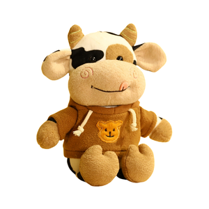 Peluche di Mucca Carina con Maglione Rosso 'LOVES', Regalo Dolce per Lei e per i Bambini - Product Image 3