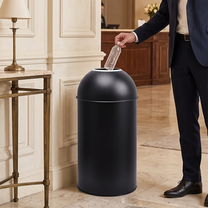 Cestino <span class=keywords><strong>per</strong></span> Rifiuti in Acciaio Inox di Grandi Dimensioni <span class=keywords><strong>per</strong></span> Uso Pubblico Interno, Bidone <span class=keywords><strong>per</strong></span> Centri Commerciali - Product Image 1