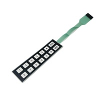 Keyboard Membran Switch PET/PC Tahan Air yang Dapat Disesuaikan Tombol Dome Silikon/Logam Harga Kompetitif Overlay Grafis Baru