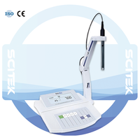 SCITEK pH-Mètre de Paillasse (-2.00-20.00) pH Étalonnage Automatique Écran LCD pH-Mètre de Laboratoire