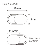 Housse de webcam Slide,[Lot de 3] Housse de caméra Web pour ordinateur portable compatible avec MacBook, ordinateur portable, PC, ordinateur, iMac,iPad, téléphone portable iPhone, etc.