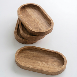 Wooden <b>Storage</b> <b>Trays</b> Oval Unfinished Minimalist Design Stackable for Table Neatening and Organization by handmade Collection - Product Image 1