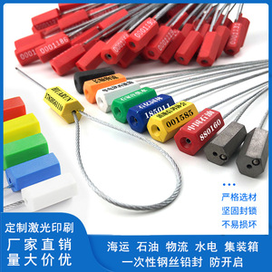 ซีลลวดเหล็กชุบสังกะสี ฉีดขึ้นรูปด้วยพลาสติก ABS ป้องกันการสูญหาย เกรดสำหรับอาหาร ใช้สำหรับตู้คอนเทนเนอร์ รถบรรทุก รถบรรทุกน้ำมัน และการใช้งานทางทะเล - Product Image 5