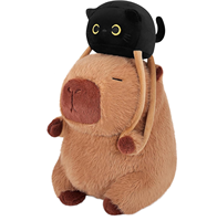 Fournisseur vérifié par une usine professionnelle, jouet en peluche capybara en coton PP doux et moelleux, certifié CE EN71 ASTM, pour enfants