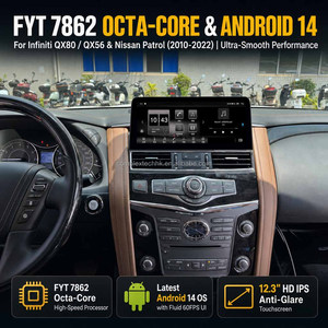 วิทยุติดรถยนต์ระบบ Android 14 ขนาด 12.3 นิ้ว ความละเอียด 2400x900 รองรับ Wireless CarPlay พร้อม GPS สำหรับรถยนต์ Infiniti QX80 QX56 Nissan Patrol ปี 2010-2022 - Product Image 4
