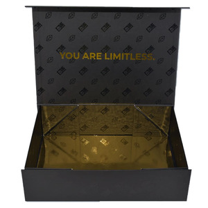 브랜드 디자이너 공급 업체 남성용 로고 포장 선물 상자가있는 재활용 인쇄 종이 보드 접이식 마그네틱 맞춤형 상자 - Product Image 3