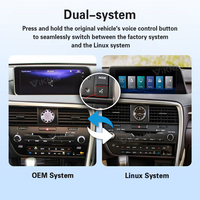 Decodificador de coche con sistema Linux Viknav, interfaz de actualización compatible con Lexus RX 2012-2022, CarPlay inalámbrico, Android Auto, para salpicadero, 1 año de garantía