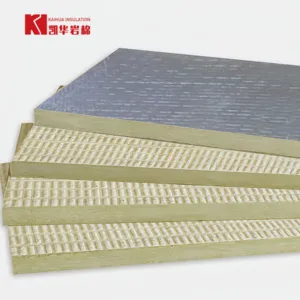 Hua Kai CE Certified The Most Popular Aluminum Foil Rock Wool And Basalt Insulation Material For External Walls As 100 Kg/m3.