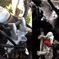 Klem stang sepeda motor, Adapter dudukan penjepit Universal untuk stang 7/8 "22mm