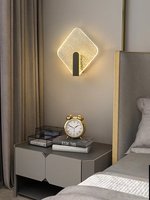 Nouvelles appliques murales LED minimalistes de style nordique de luxe léger pour couloirs, escaliers, salons, chambres parentales et têtes de lit