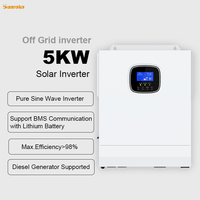 Système solaire tout-en-un hors réseau Sunroko 5000W 5Kw 5 Kva pour la maison
