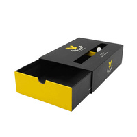 Boîtes de lingerie de luxe Boîtes d'emballage pour soutiens-gorge à tiroir avec LOGO UV Boîte cadeau personnalisée à tiroir coulissant en papier rigide et dur pour sous-vêtements