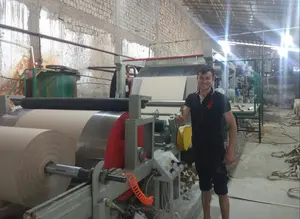 1800mm Waste Carton Box Paper Recycling Machine For Making Kraft Paper And Testliner