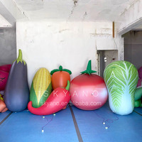 Ballon gonflable modèle de fruit de simulation, publicité gonflable géante orange poire fraise citron ananas banane