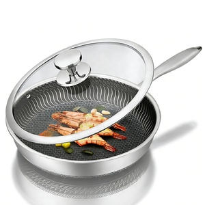 Padella Antiaderente a Nido d'Ape in Acciaio Inossidabile Triplo Strato, Ecologica, per Induzione, per Pancake e Bistecche - Adatta al Forno e Lavabile in Lavastoviglie - Product Image 1