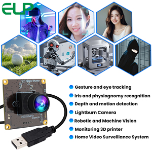 Elp 50fps 5MP toàn cầu màn trập USB máy ảnh mô-đun với không có biến dạng ống kính tốc độ cao 1440p 60fps Mini PC máy ảnh cho live streaming - Product Image 5