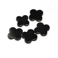Vente en gros 8x8mm -- 12x12mm pierre naturelle chance pierre précieuse coquille agate trèfle à quatre feuilles pierre pour la fabrication de bijoux