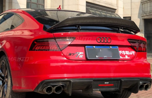 สปอยเลอร์หลังสำหรับ Audi A7 S7 RS7 ปี 2013 2014 2015 2016 2017 2018 รุ่น R สไตล์ R สำหรับตกแต่งภายนอกรถยนต์ อุปกรณ์เสริมสำหรับฝากระโปรงท้ายรถ - Product Image 4