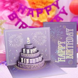 Joyeux <span class=keywords><strong>anniversaire</strong></span> cartes feux d'artifice, lumières, musique et son feux d'artifice gâteau 3D Pop up cartes d'<span class=keywords><strong>anniversaire</strong></span> cadeau - Product Image 5