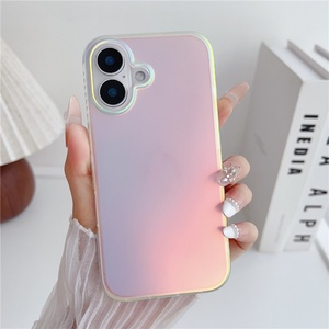 Funda Híbrida para Teléfono Iphone 16 Pro Max, TPU y PC 2 en 1, Color Holográfico Cambiante, Antigolpes - Product Image 5