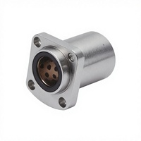 Boulon linéaire sans huile à bride allongée en acier inoxydable, avec revêtement extérieur en graphite et intérieur en cuivre, usiné CNC pour applications de fraisage et de résistance à l'usure