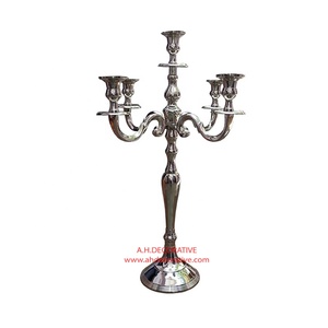 High Quality Handmade Metal Crafted Candelabra Nickel Plated Attractive Pillar Shape <b>Candle</b> Holder for Wedding Christmas Decor - Product Image 6