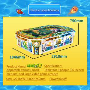 Máquina de Juego de Pesca de Alta Rentabilidad con Pantalla LCD HD de 86 Pulgadas para 8 Jugadores, Operada con Monedas, Disparos y Redención de Boletos de la Suerte - Product Image 2