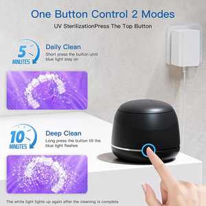 Nettoyeur dentaire portable à ultrasons à micro-vibrations haute fréquence 45 kHz rechargeable avec couvercle supérieur - Product Image 2