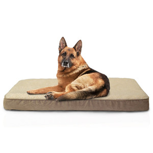 थोक पर्यावरण के अनुकूल छोटे कुत्ते बिस्तर उच्च गुणवत्ता हटाने योग्य स्मृति फोम क्रेट पैड पालतू जानवरों की नींद और आराम के लिए ठोस पैटर्न - Product Image 1