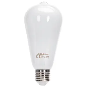 Bombilla LED de filamento ST64 E27 8W (blanco lechoso) - Eficiencia energética, ambiente cálido, ideal para decoración y ahorro. - Product Image 1