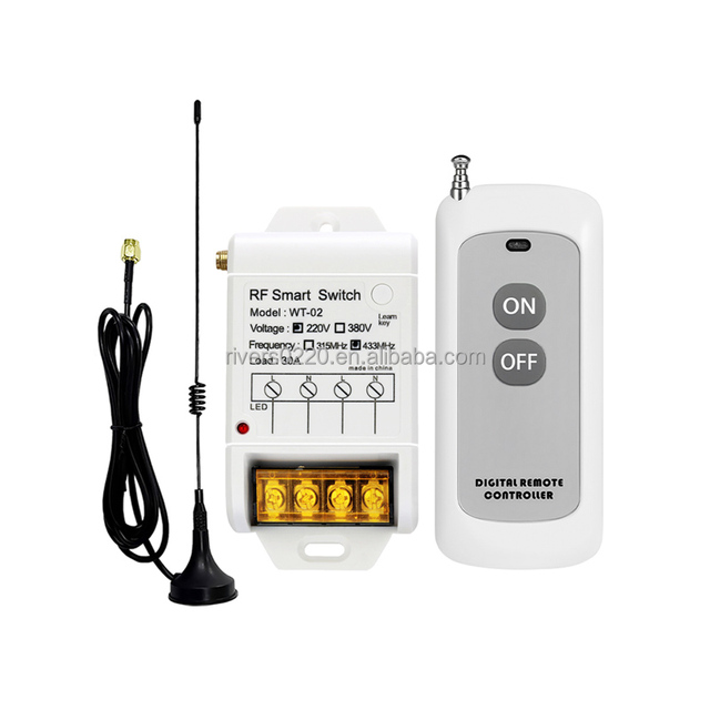 220V 12V-48V Wireless Remote Control Switch 433mhz Remote Control Switch Smart Switch Remote Control for Lamp Water Pump Motor