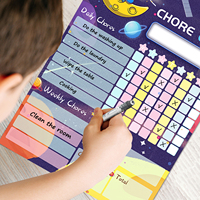 Calendriers interactifs magnétiques en feutre UCI Uni, tableau blanc personnalisé effaçable à sec, planificateur quotidien et hebdomadaire, décoration Art Déco