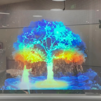 Écran de film transparent ultra-fin, écran de film LED flexible, écran publicitaire en verre, film LED transparent pour intérieur
