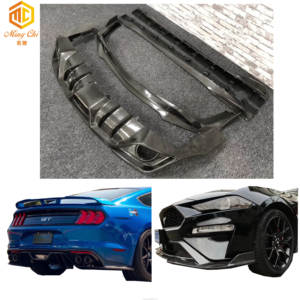 Kit de carrocería para <span class=keywords><strong>Ford</strong></span> Mustang GT350 GT500, difusor de labios delanteros, alerón lateral, kit de carrocería - Product Image 2