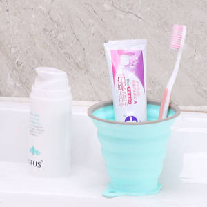 Foldable Coffee Cup Silicone Cup Eco-Friendly Silicone 150ml/350ml <b>Drinkware</b> Reusable & Portable Outdoor Buckle - Product Image 1