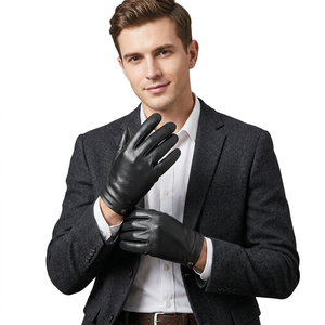 OEM Competitive Price Unisex Fashion Leather <b>Gloves</b> Thermal Breathable Touch Screen Cycling Outdoor Casual - Product Image 1