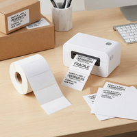Vente en gros usine – Étiquettes d'emballage thermiques directes 40x30mm, économiques, résistantes à l'eau, à l'huile et aux rayures – Promotion gratuite
