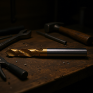 Broca Helicoidal HSS Co de 8,1 mm, 79 mm de Longitud, Recubierta de TiN, Autocentrante, Multiusos - Product Image 3