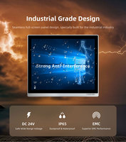 Computadora industrial integrada de 15 pulgadas IP65, panel táctil resistivo LCD resistente al agua, monitor HD de PC, pantalla CNC